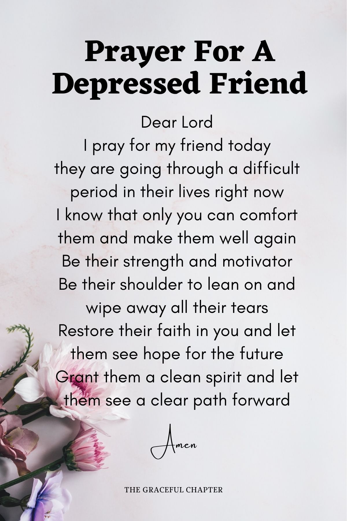 Prayer for a depressed friend