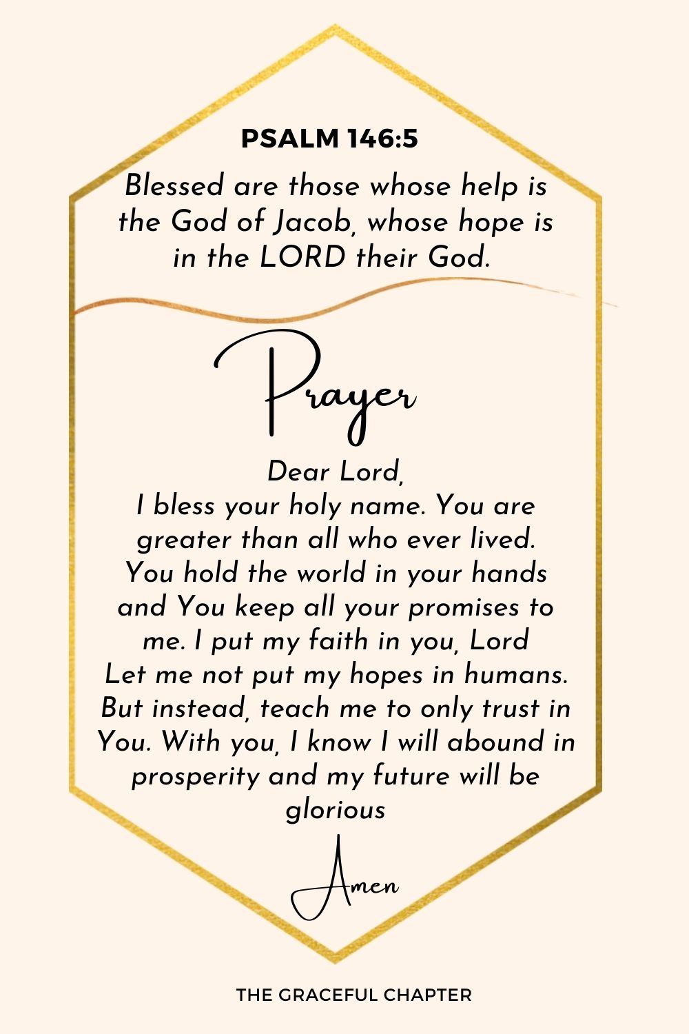 Prayer Psalm 146:3-6 