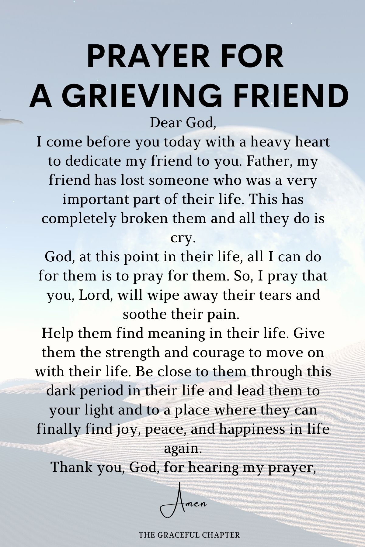 Prayer for a grieving friend