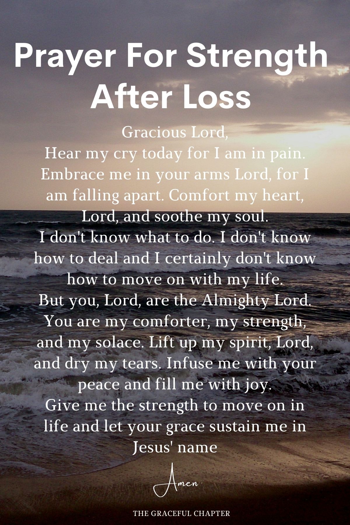 Prayer for strength after loss