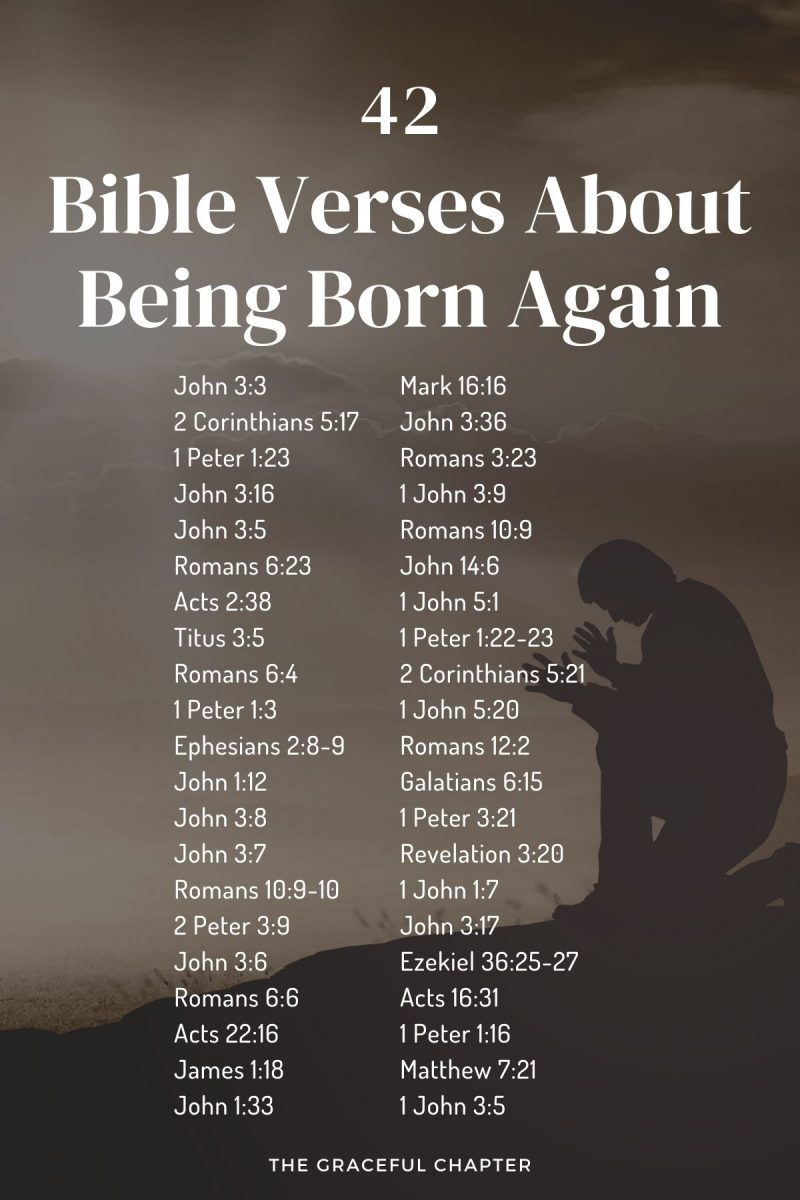 42 Bible Verses About Being Born Again The Graceful Chapter