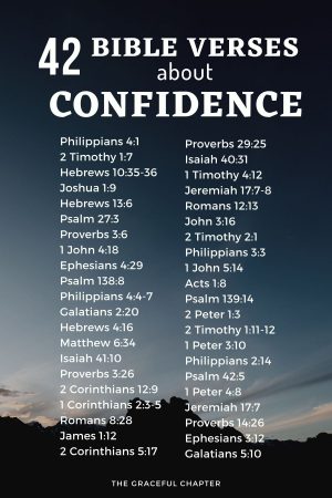 42 Bible Verses About Confidence ESV - The Graceful Chapter