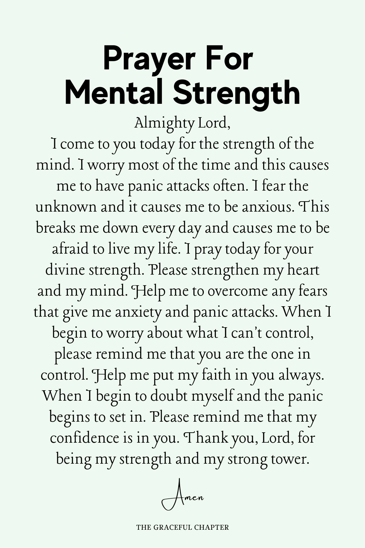 10 Prayers For Mental Health - The Graceful Chapter