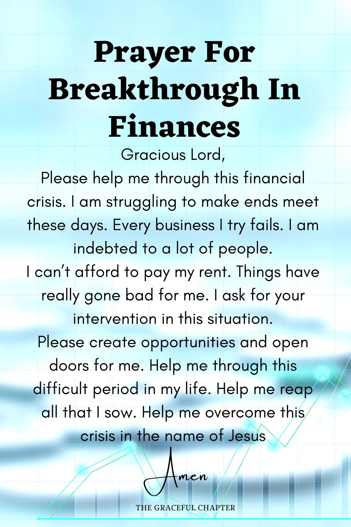 Prayer for breakthrough in finances