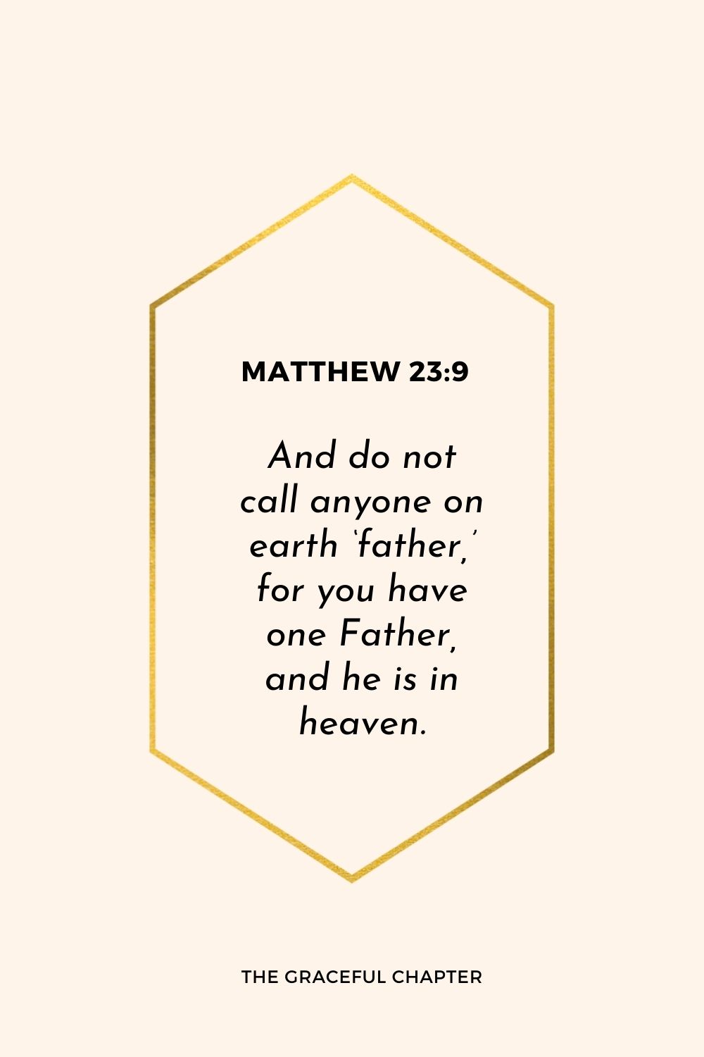 Matthew 23:9