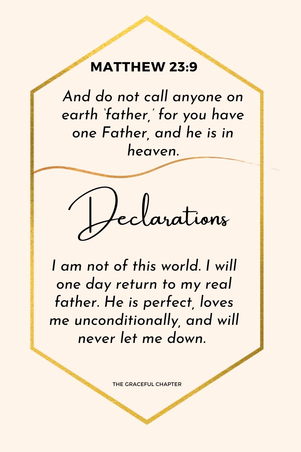 Matthew 23:9 declaration