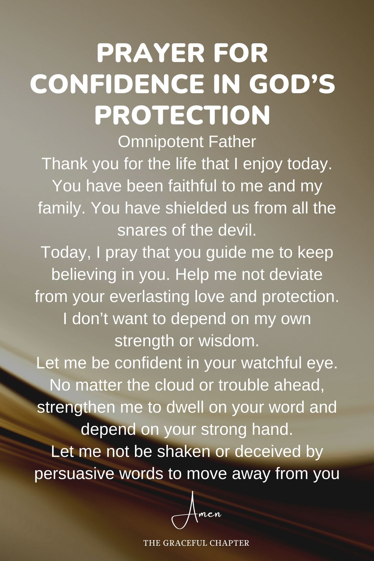Prayer for confidence in God’s protection