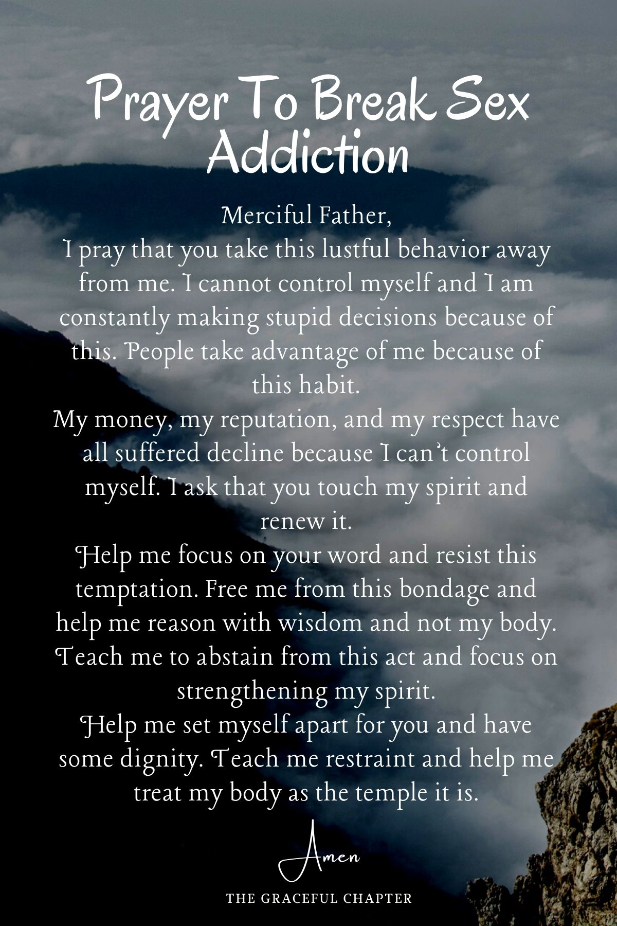 Prayer to break sex addiction