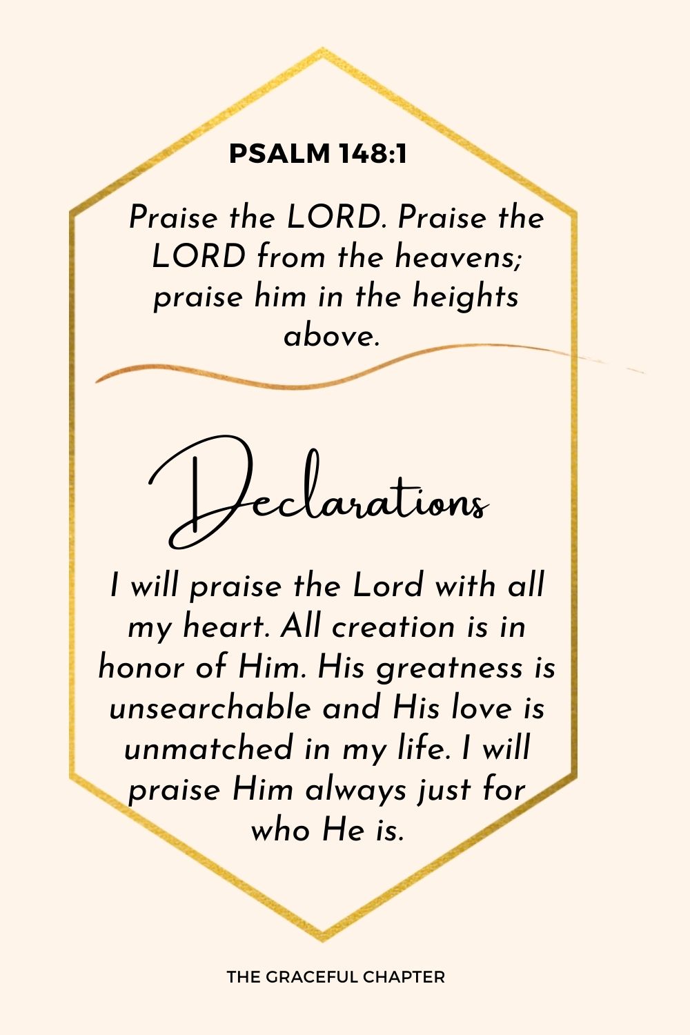 Psalm 148:1 declaration