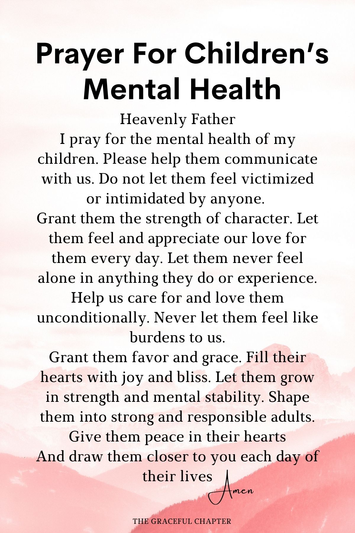 10 Prayers For Mental Health - The Graceful Chapter