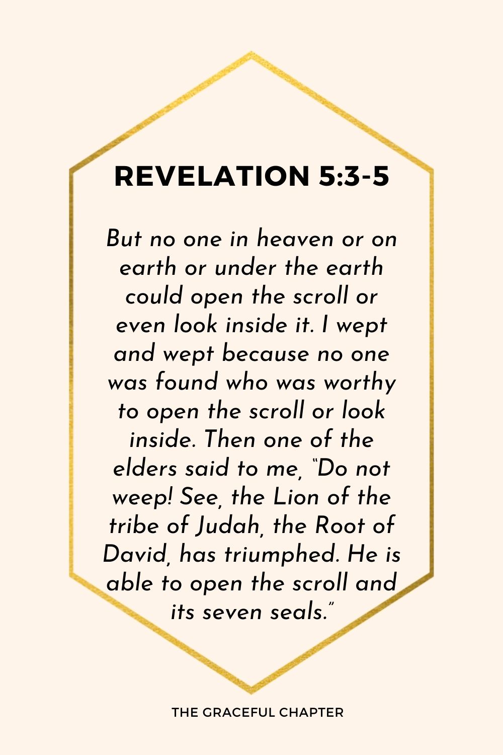 Revelation 5:3-5