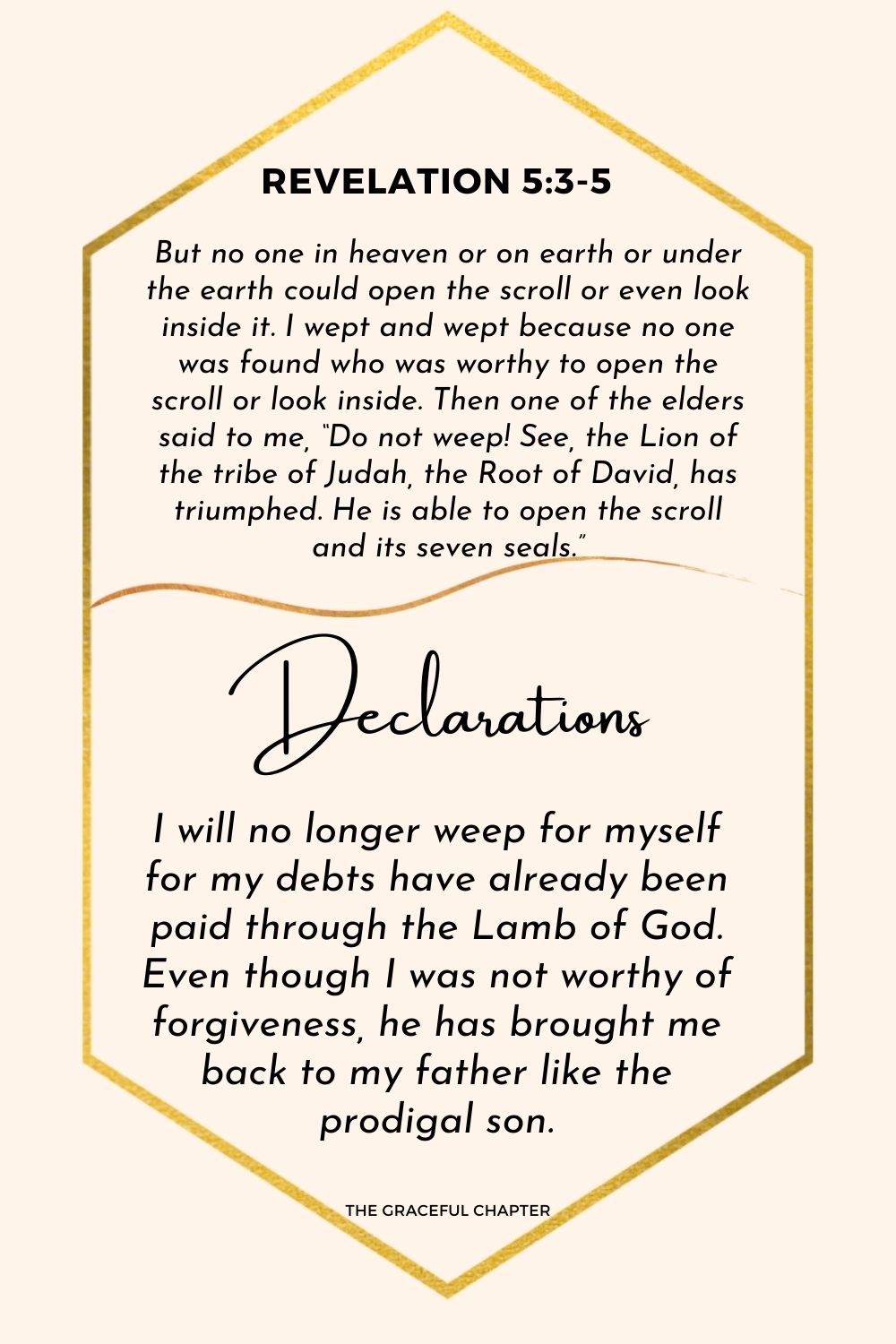 Revelation 5:3-5 Declaration