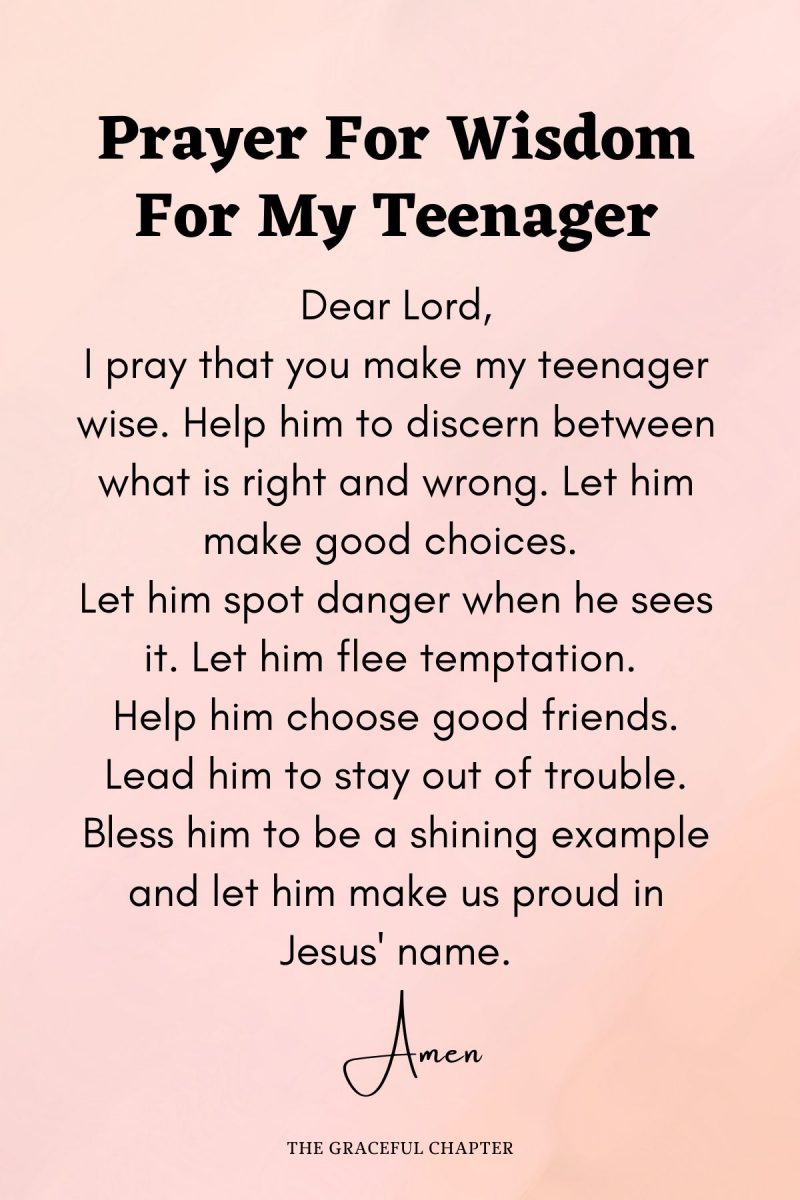 12 Prayers For My Teenager - The Graceful Chapter