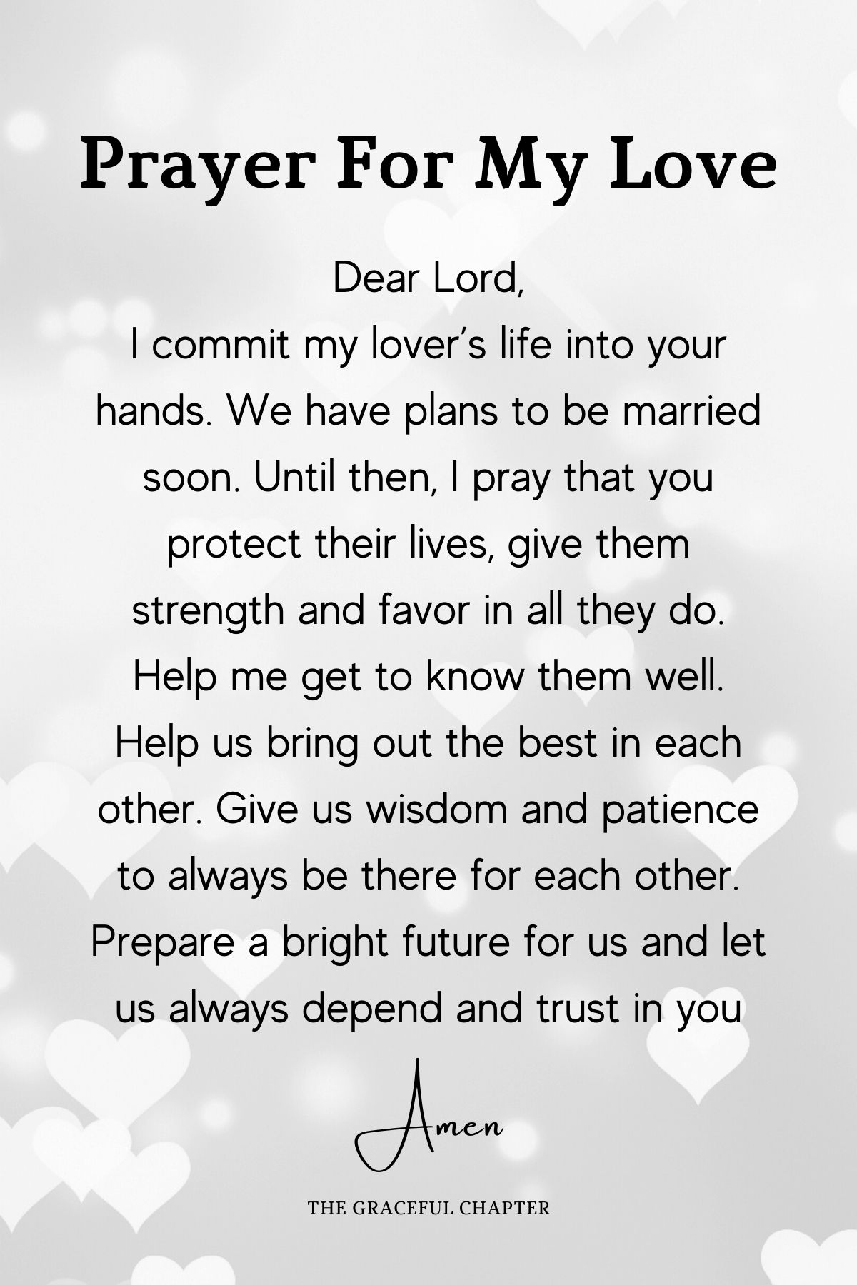 Prayer for my love