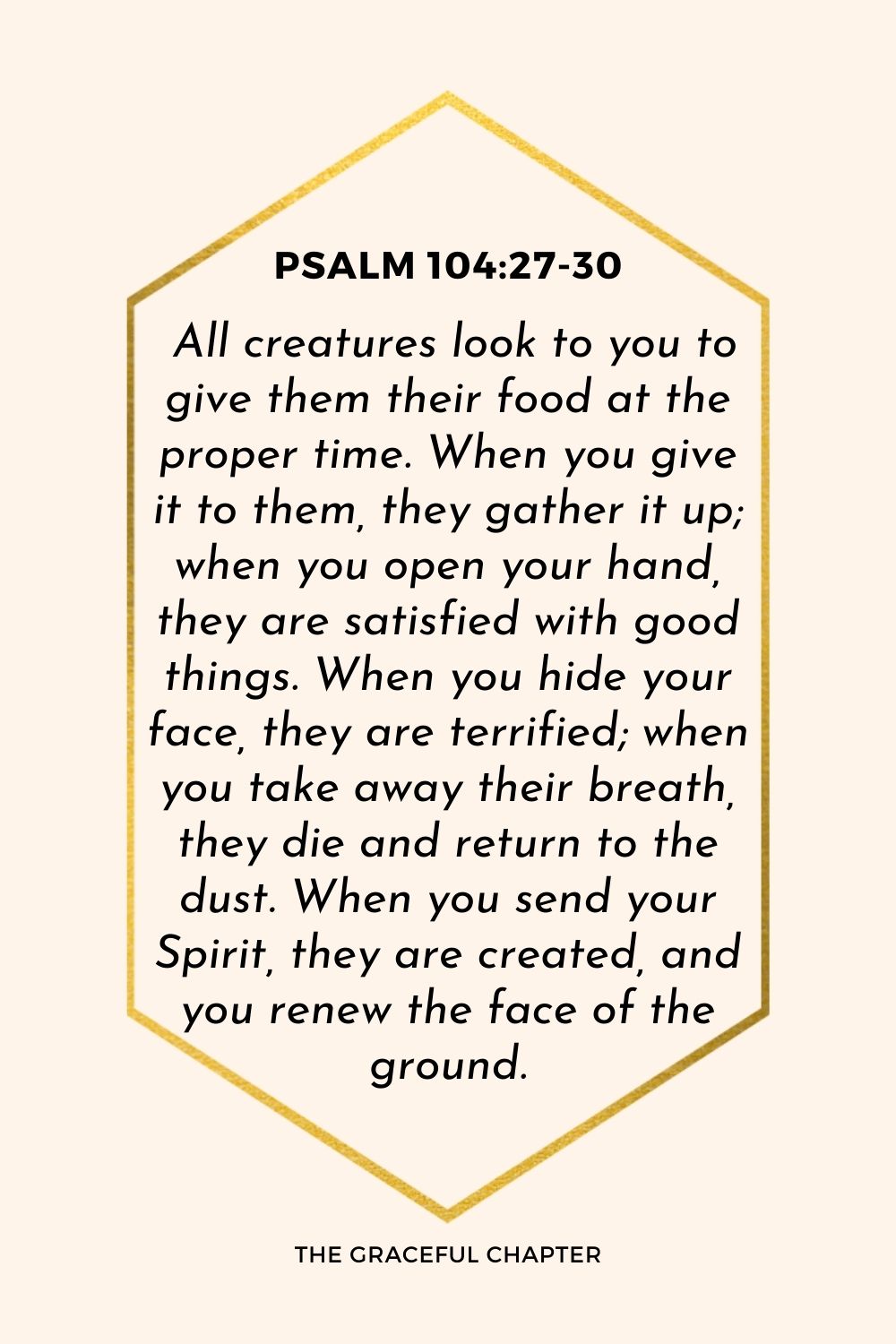 Psalm 104:27-30