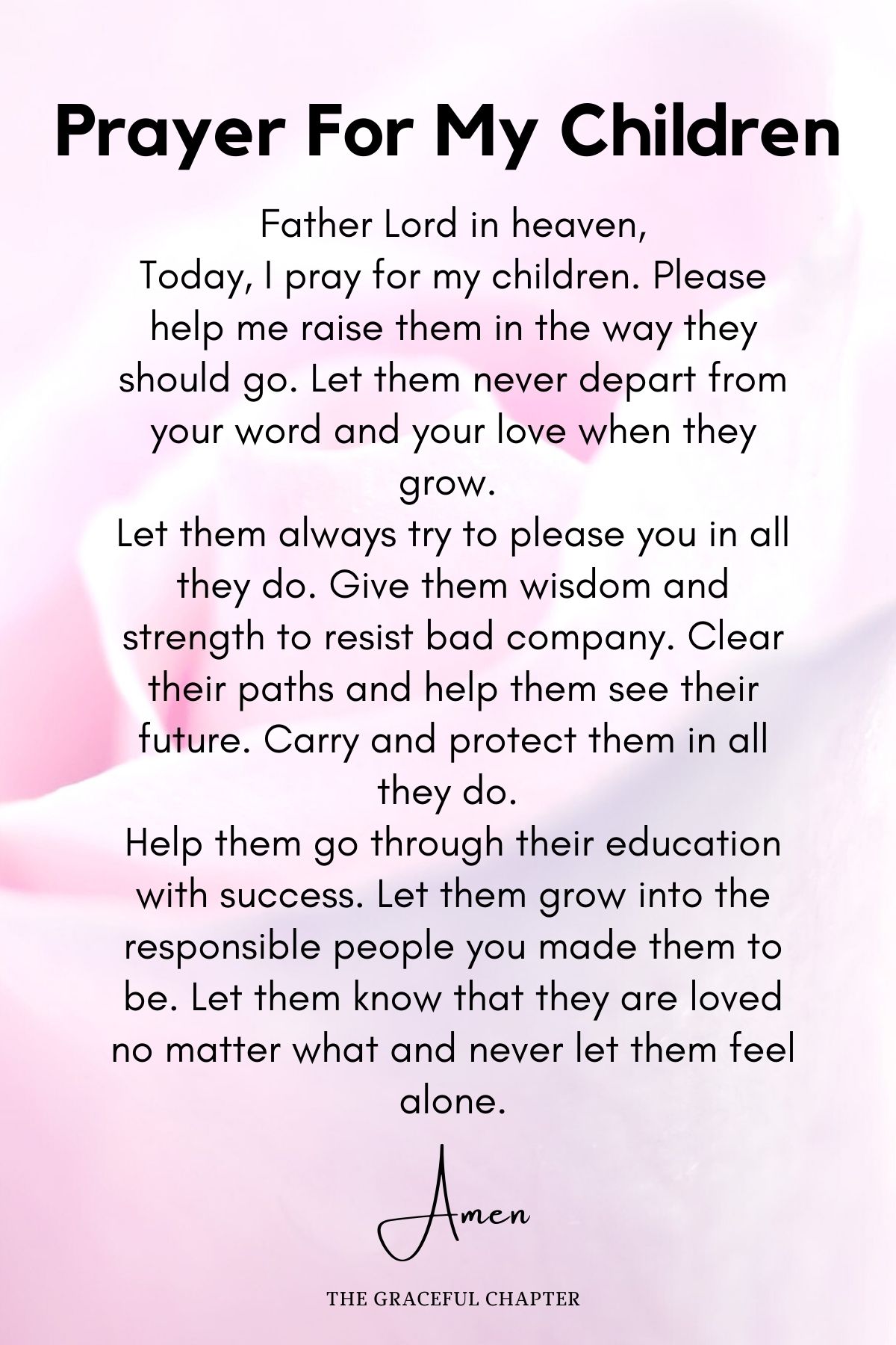 Prayer for my children