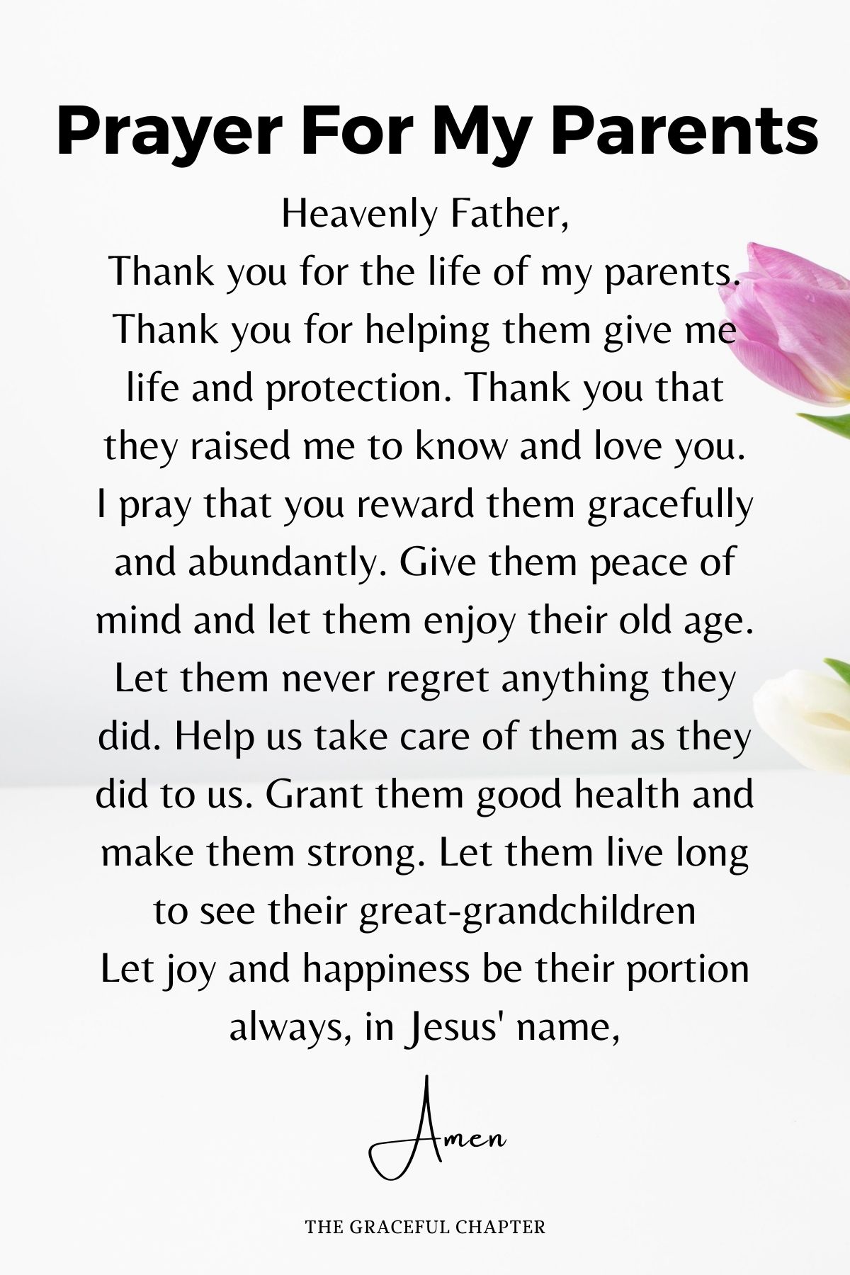 Prayer for my parents