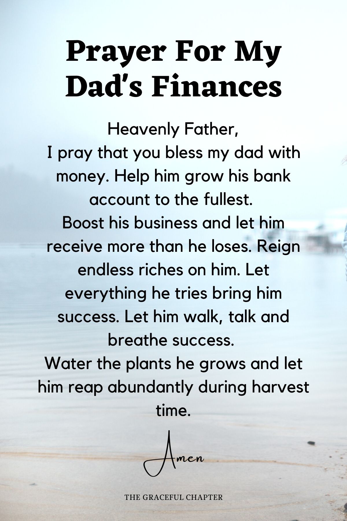 Prayer for my dad's finances