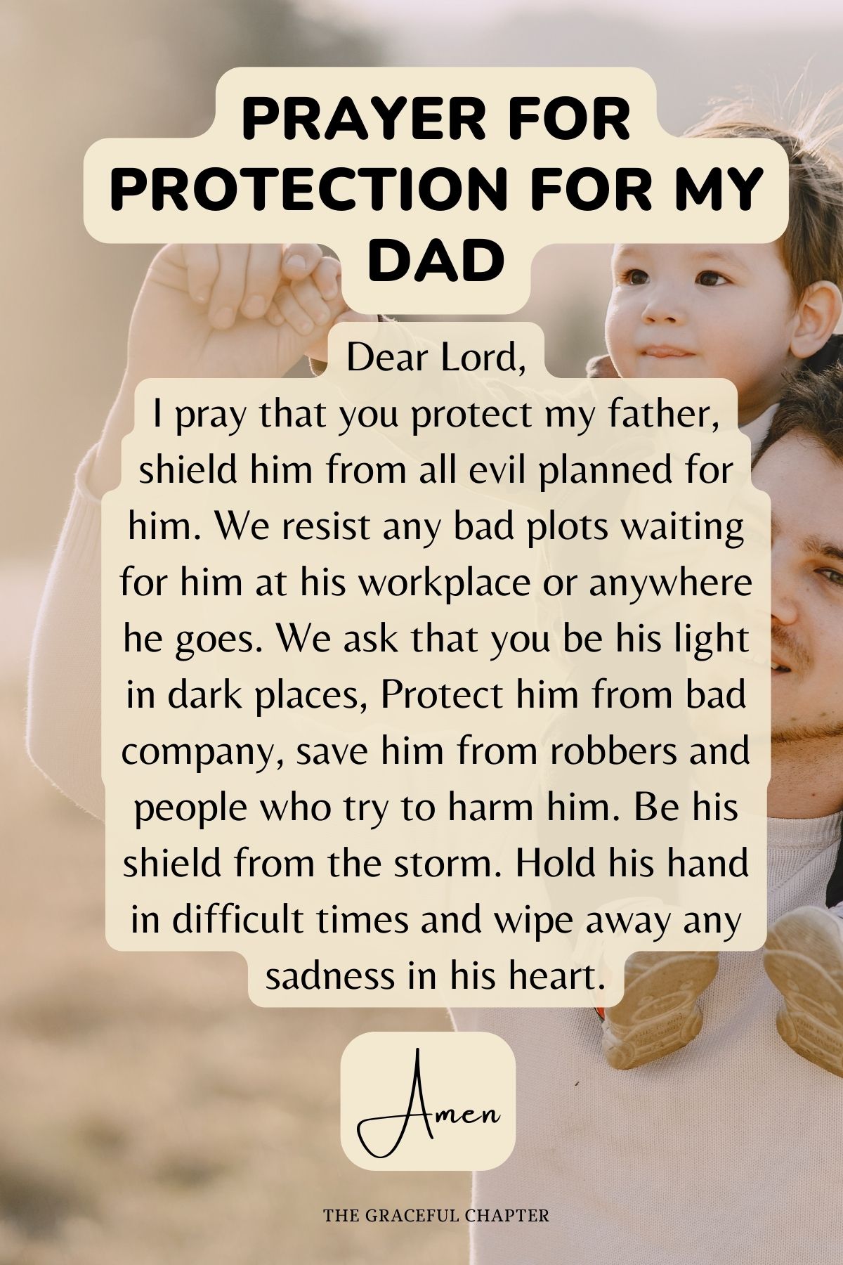 Prayer for protection for my dad