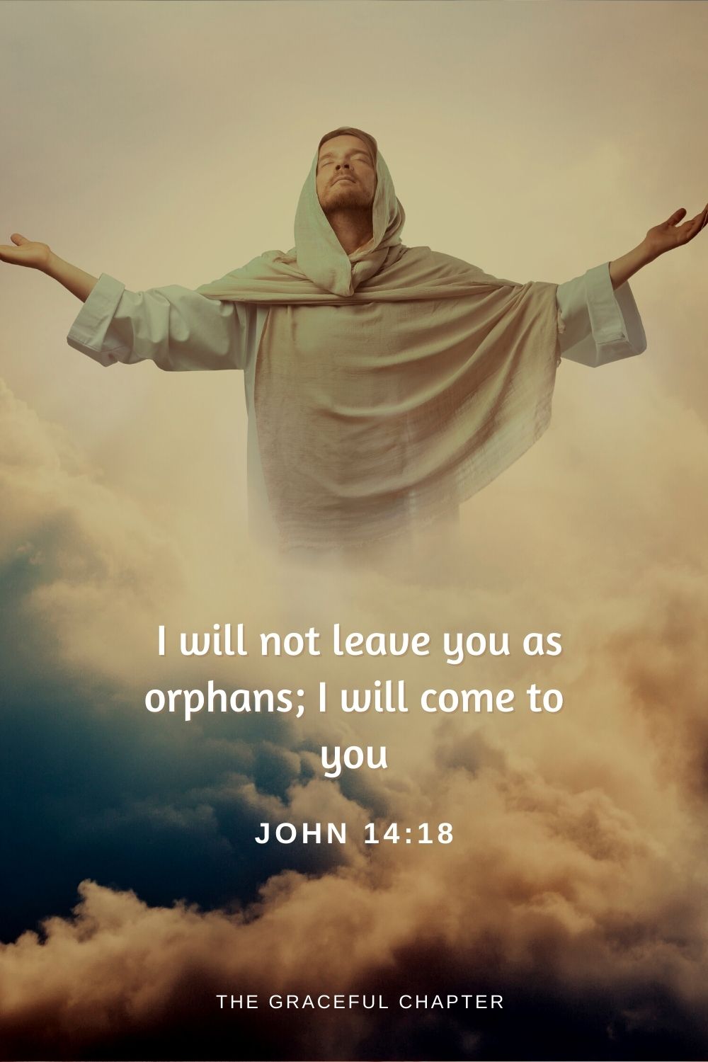  I will not leave you as orphans; I will come to you
