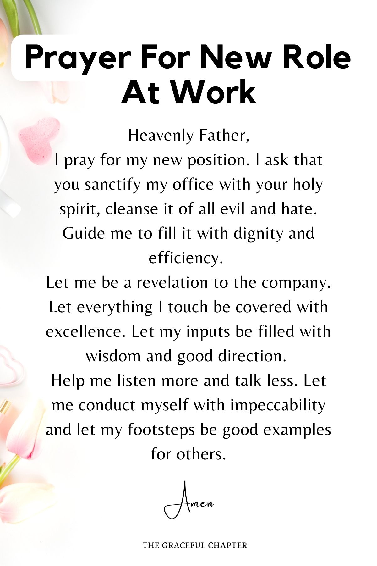 Prayer for new role at work