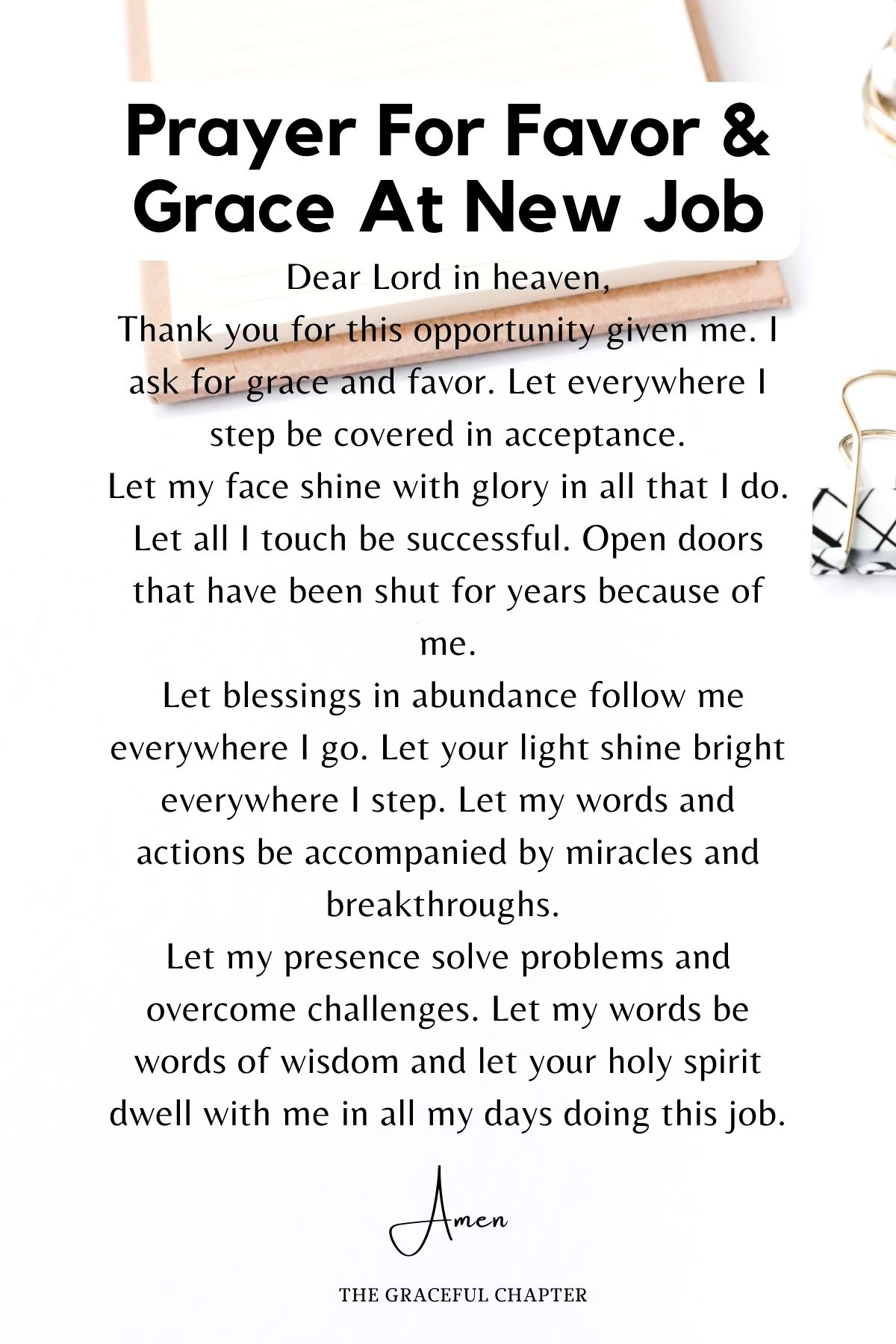 prayer for new job position - Shanika Neill