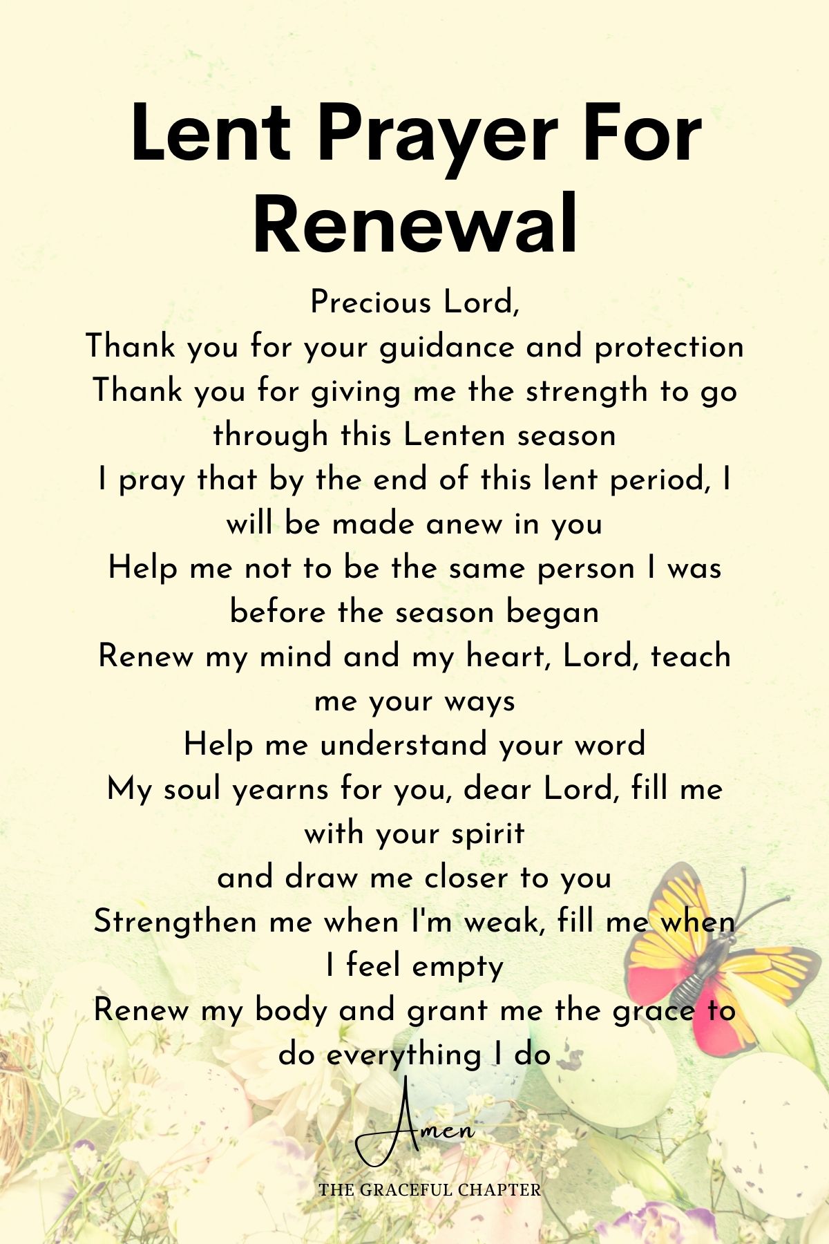 Lent prayer for renewal