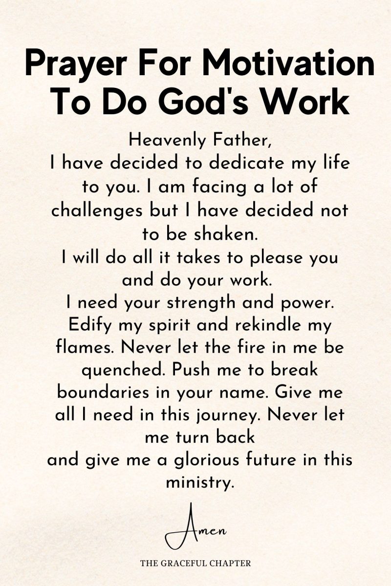 10 Best Prayers For Motivation - The Graceful Chapter