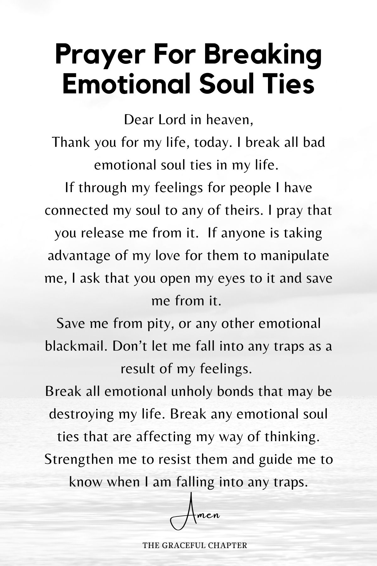 Prayer for breaking emotional soul ties