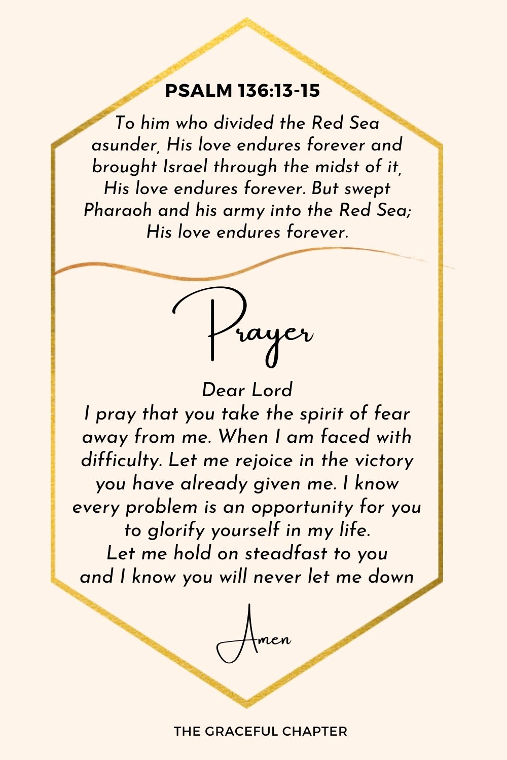 Psalm 136:13-15 Prayer