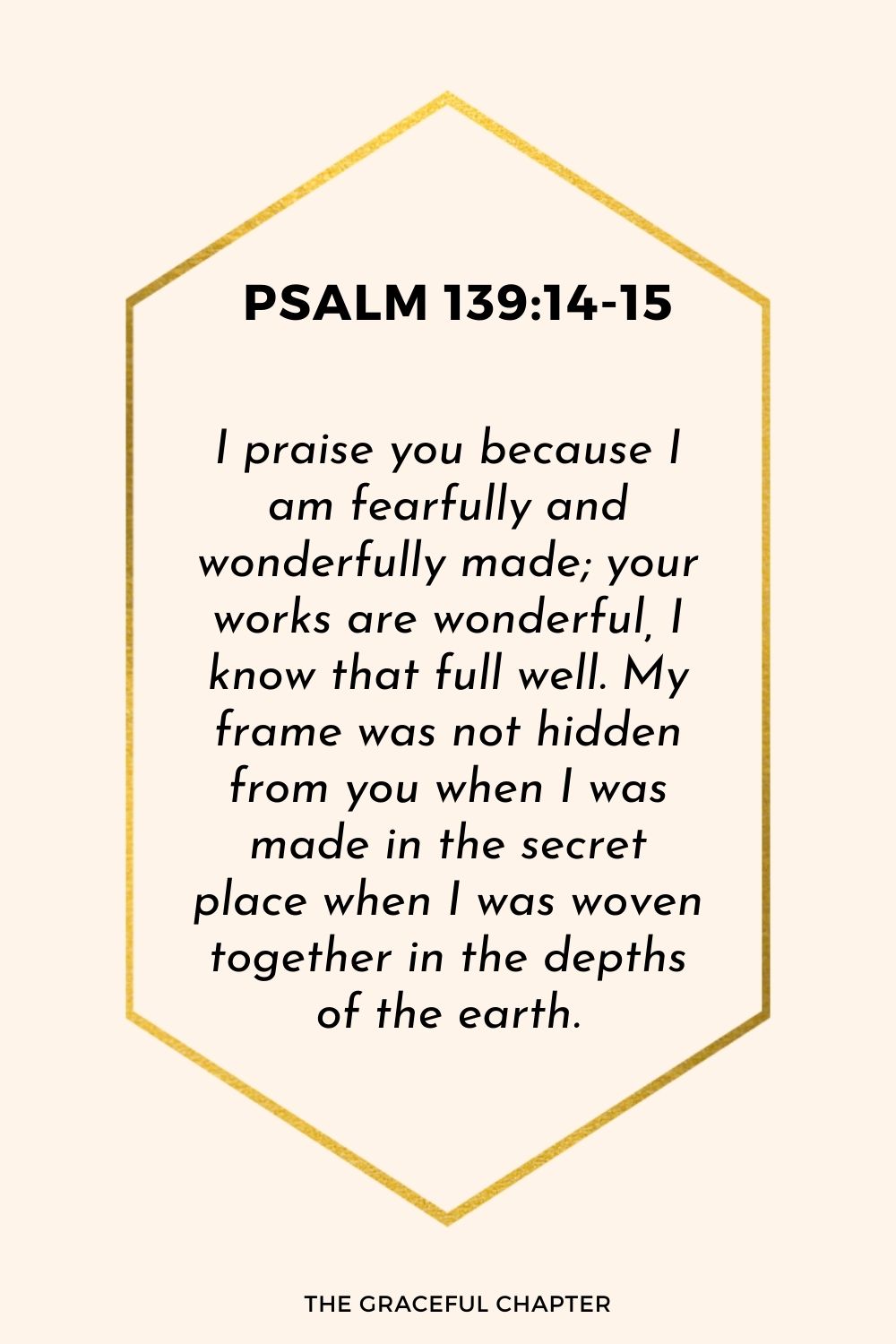 Psalm 139:14-15