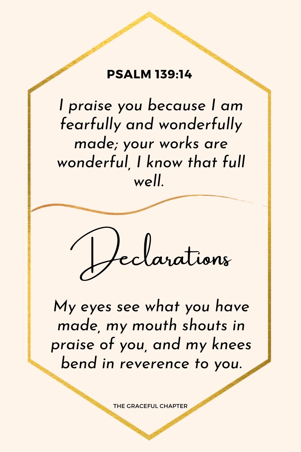Declaration-Psalm 139:14