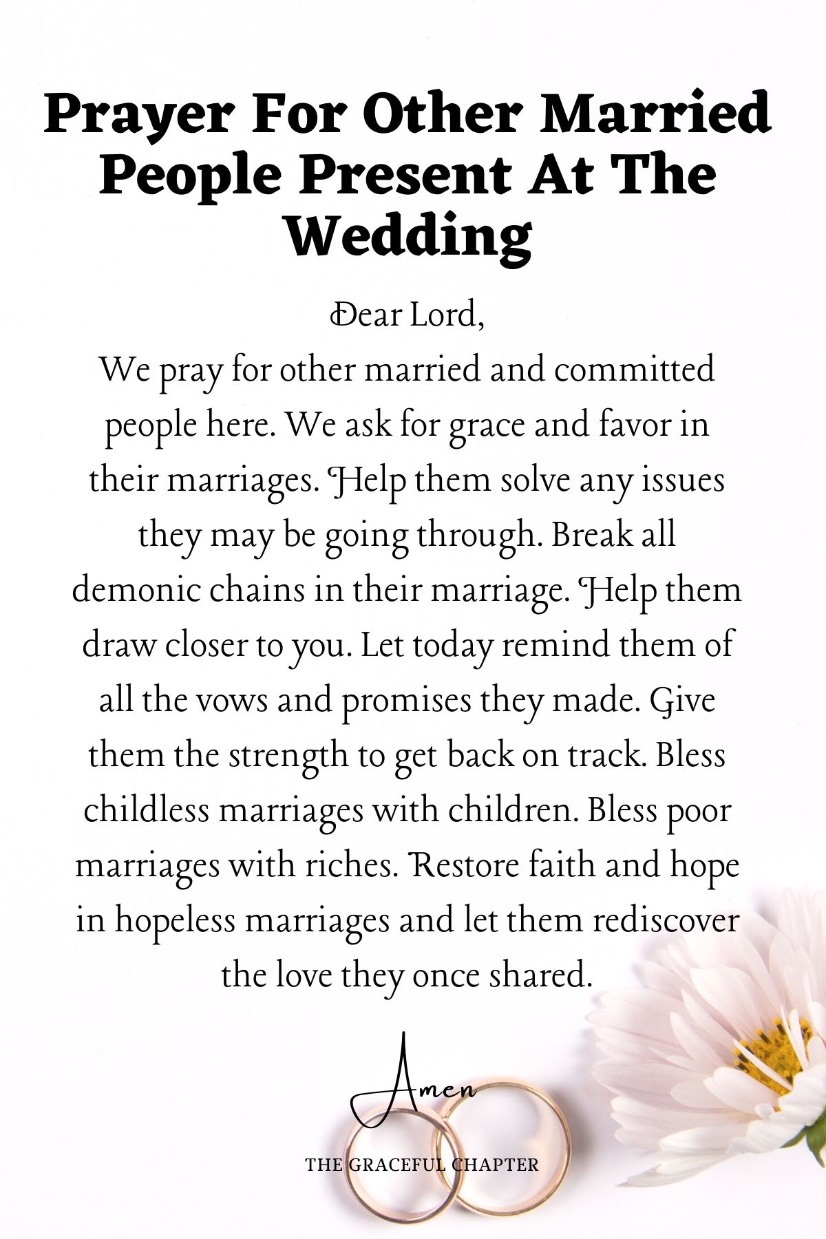 Prayer for other married people present at the wedding