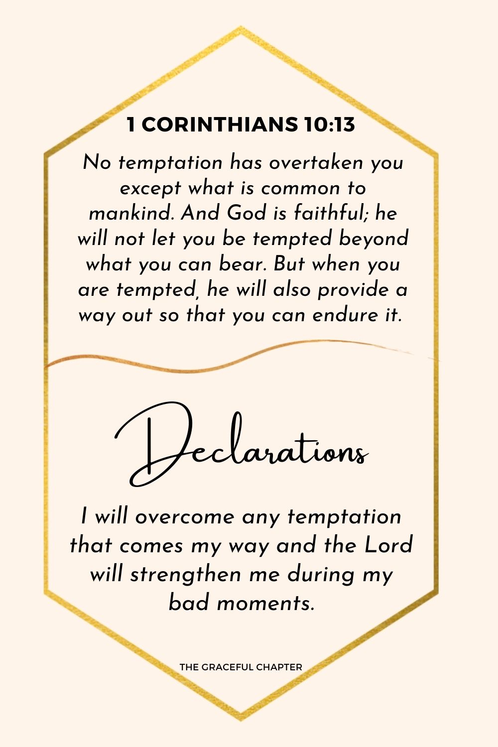 Declaration-1 Corinthians 10:13