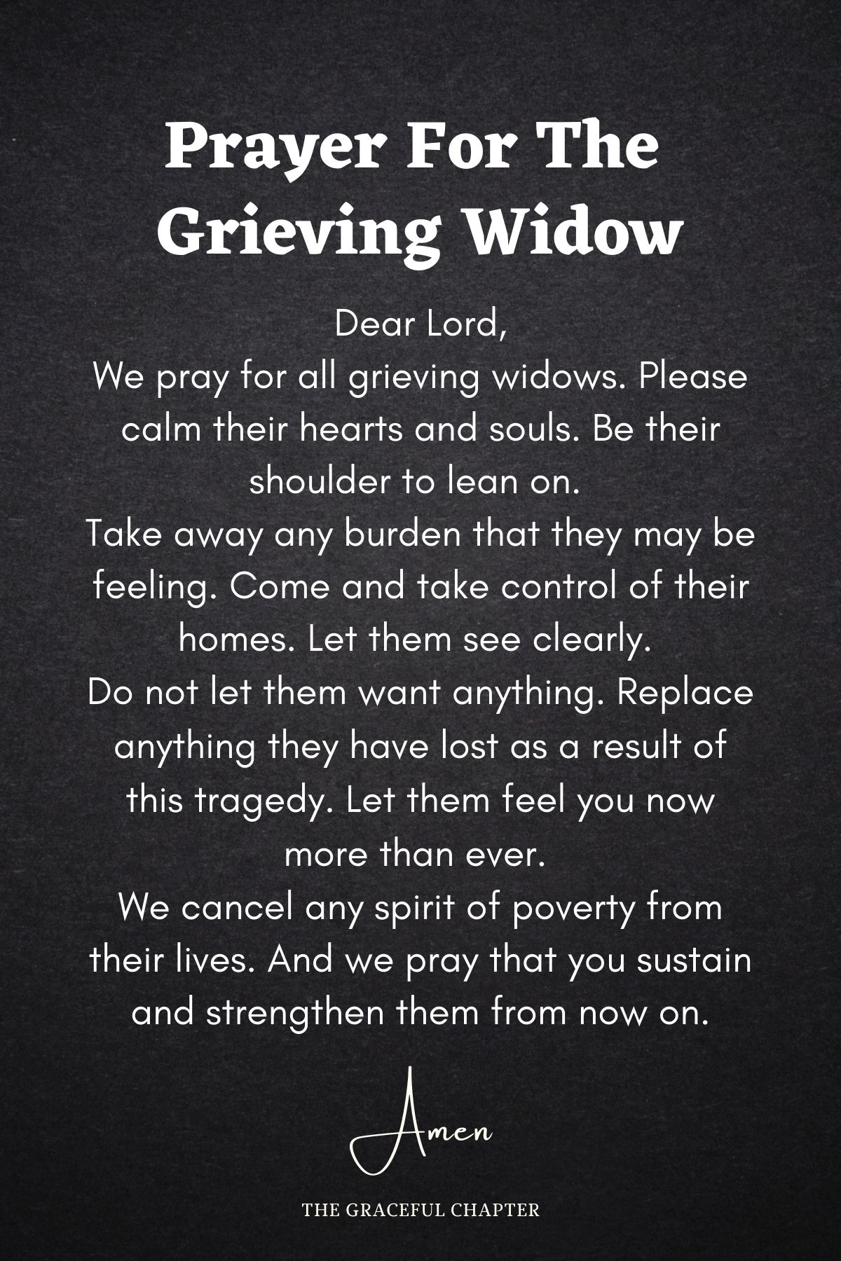 9 Short Comforting Prayers For The Grieving - The Graceful Chapter