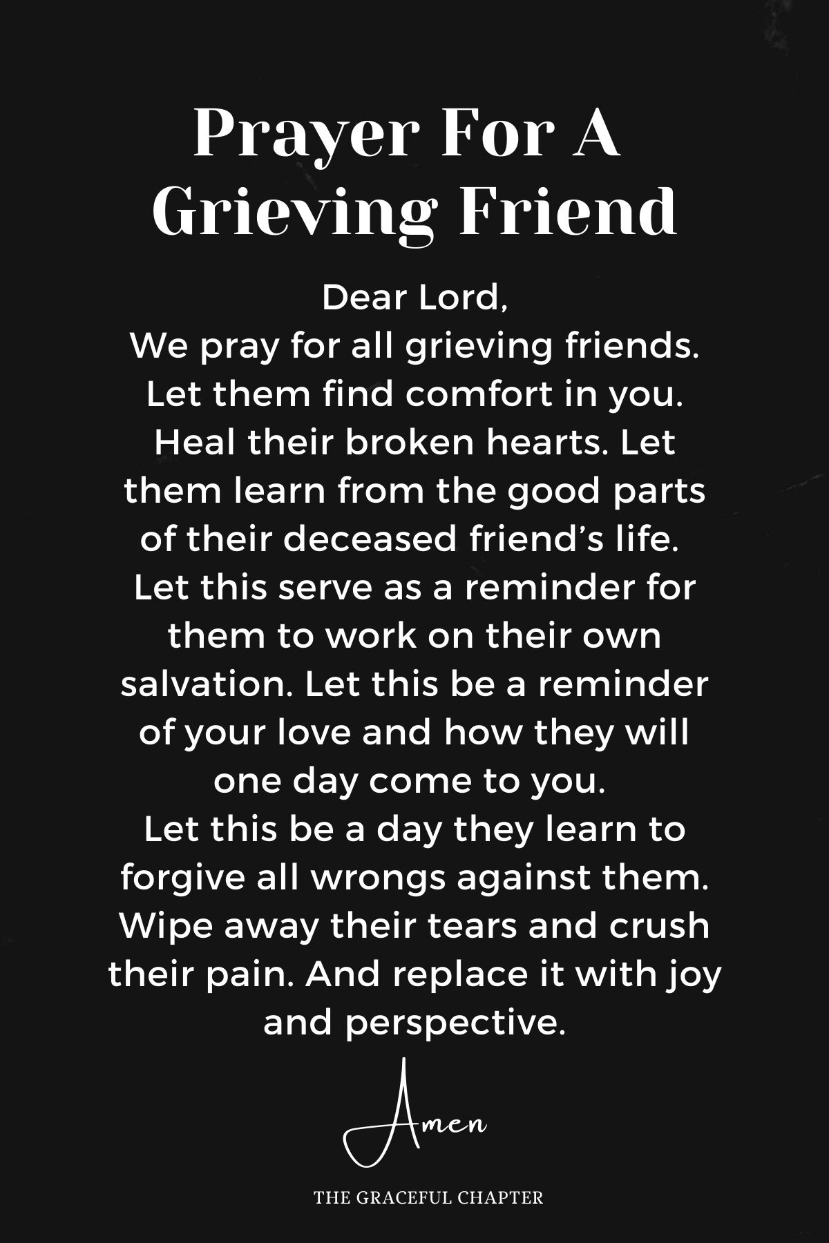 Prayer for a grieving friend