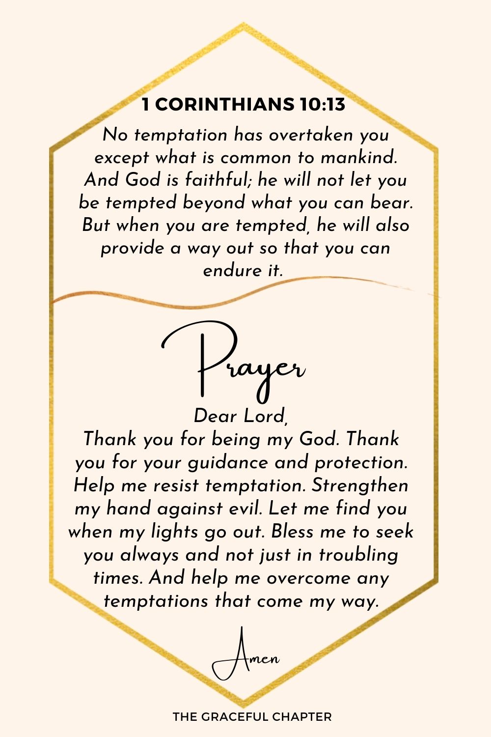 Prayer-1 Corinthians 10:13