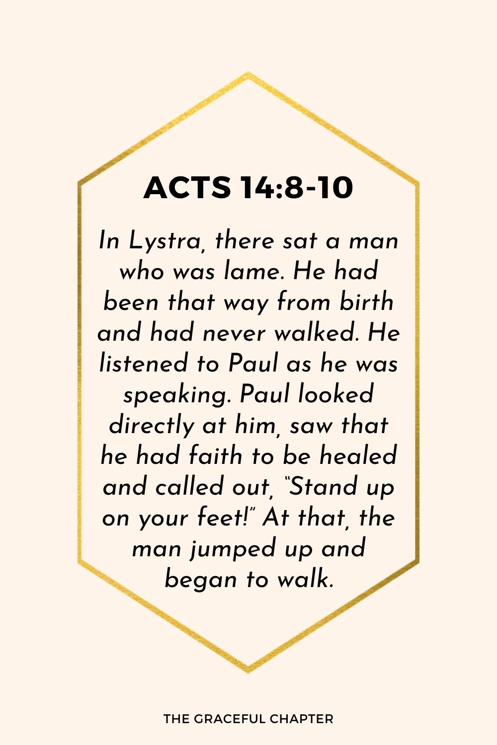 Acts 14:8-10