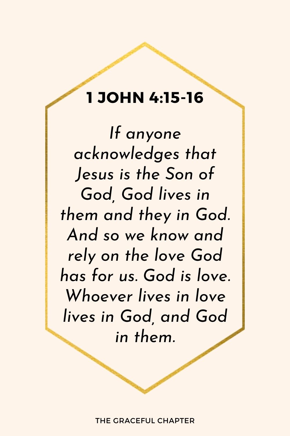 Reflection - 1 John 4:15-16 - God Loves Us Through Christ - The ...