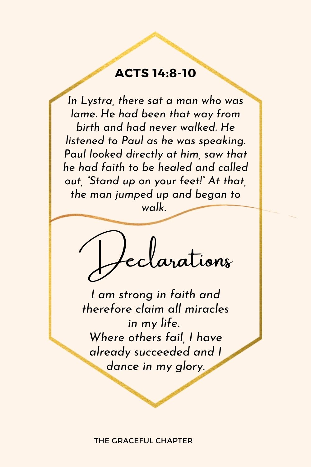 Declaration-Acts 14:8-10