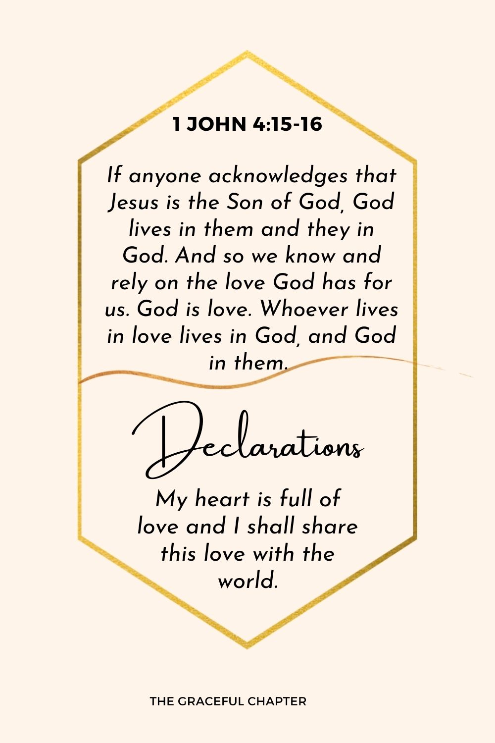 1 John 4:15-16 declaration