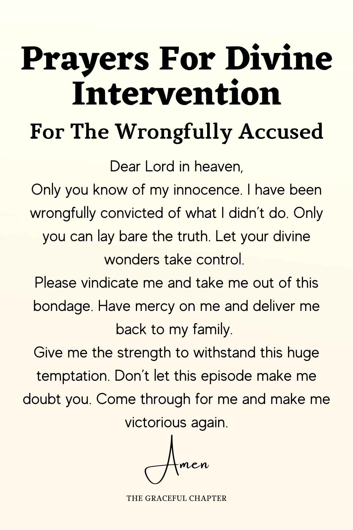 8 Powerful Prayers For Divine Intervention - The Graceful Chapter