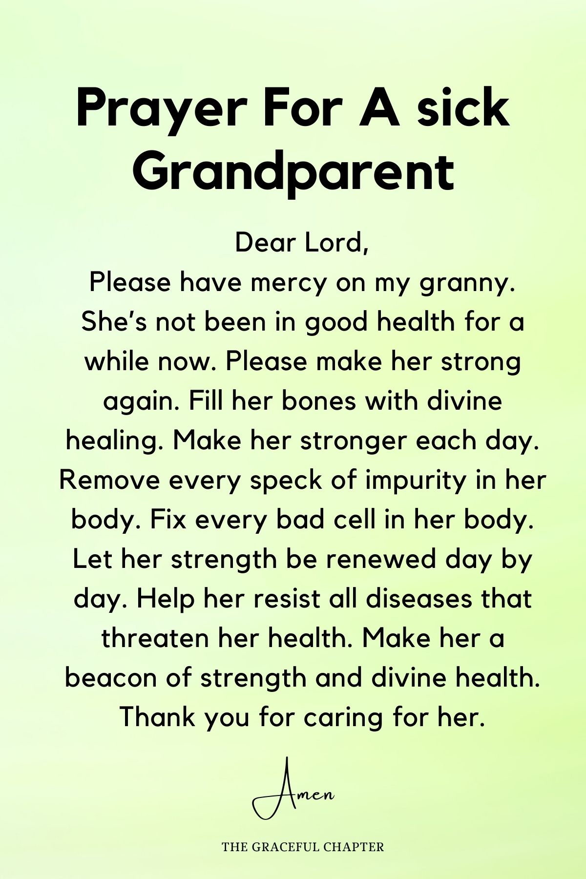 6 Prayers For Grandparents - The Graceful Chapter