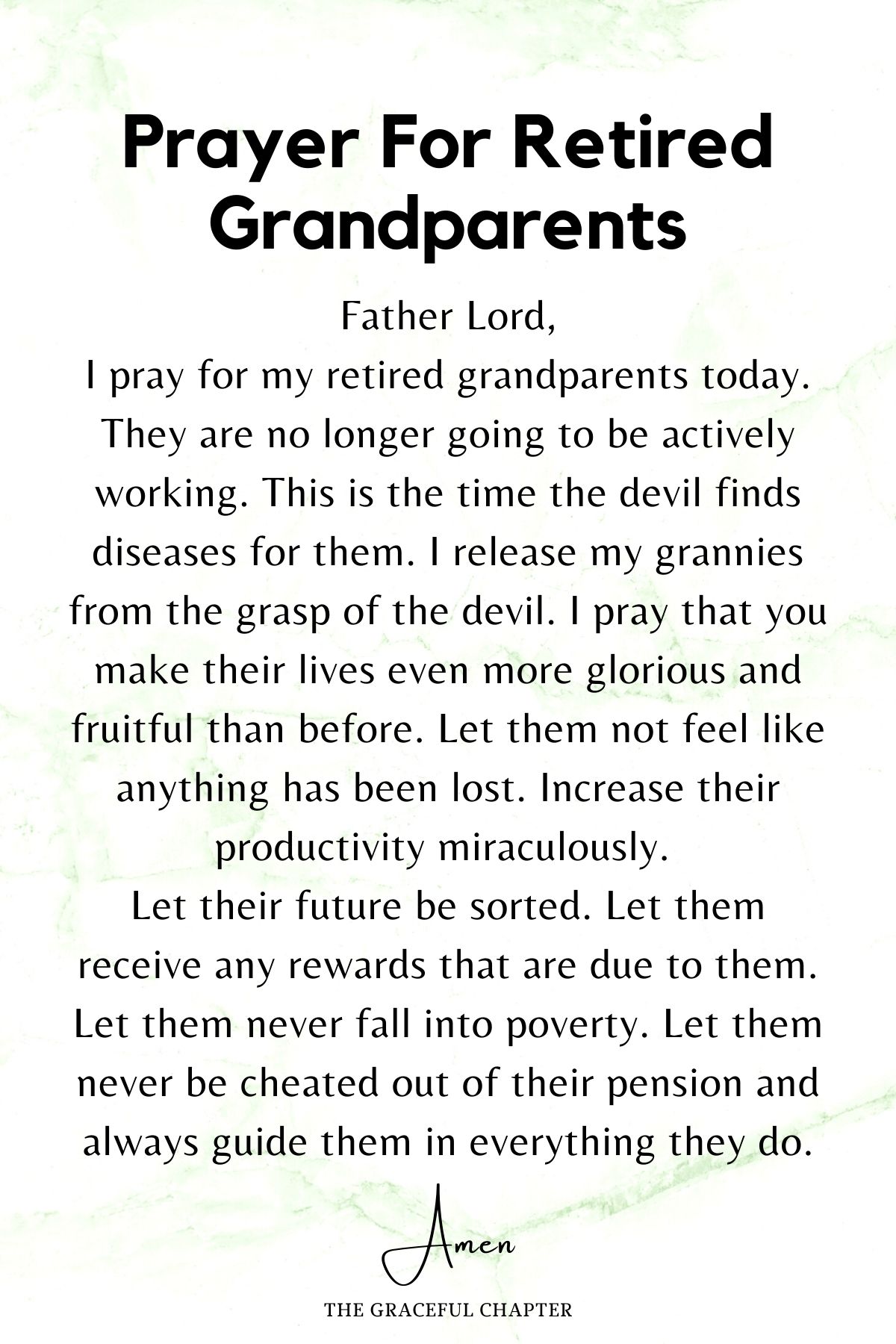 6 Prayers For Grandparents The Graceful Chapter