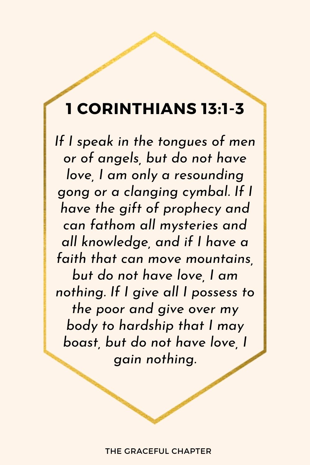 Verse: 1 Corinthians 13:1-3