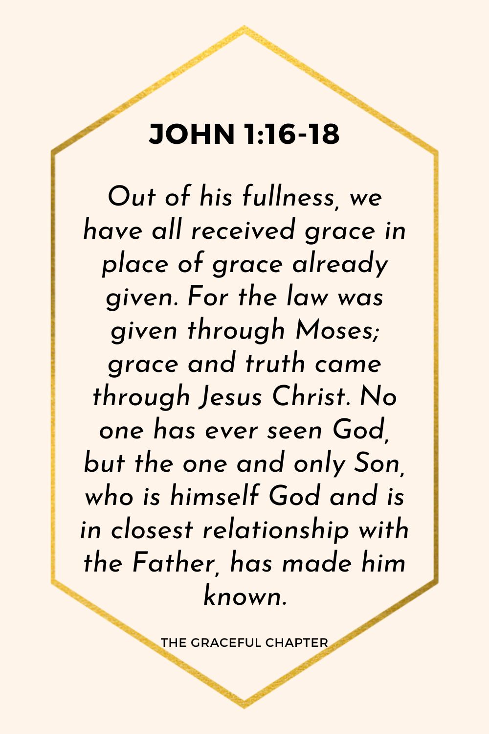 Verse – John 1:16-18