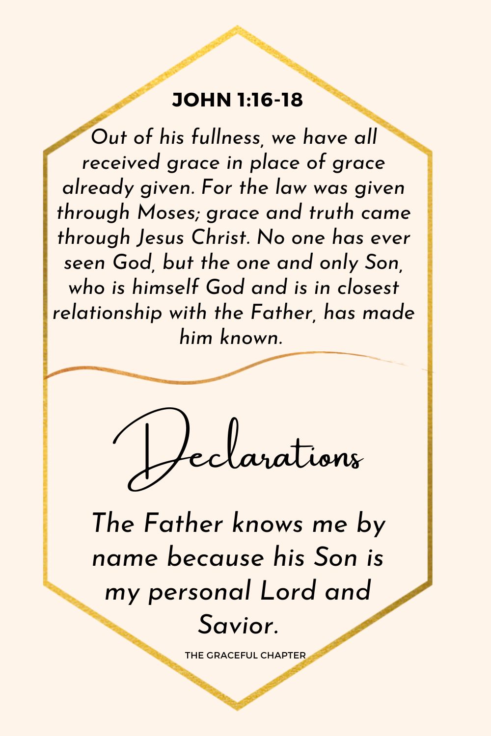 Declaration - John 1:16-18