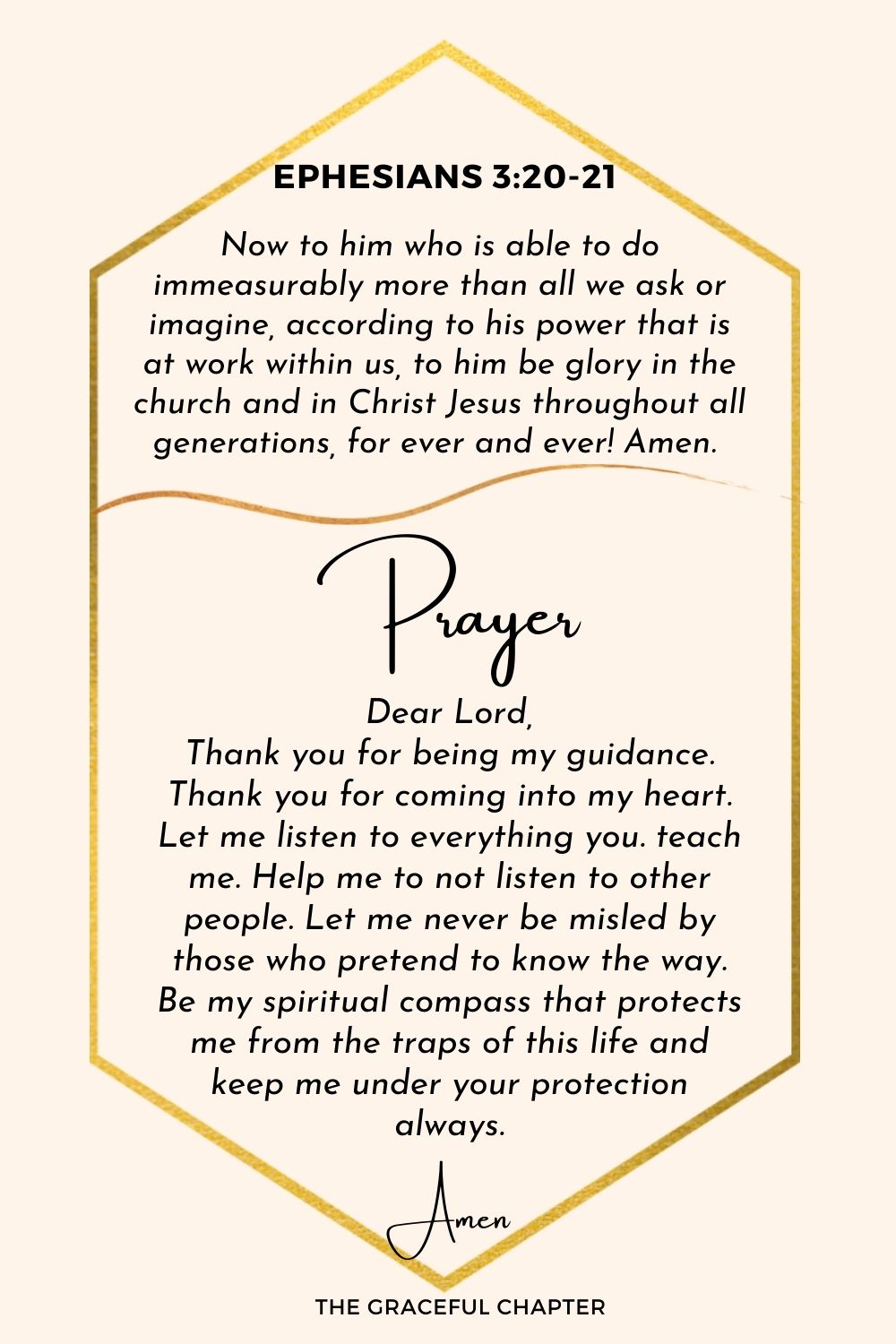 Prayer - Ephesians 3:20-21