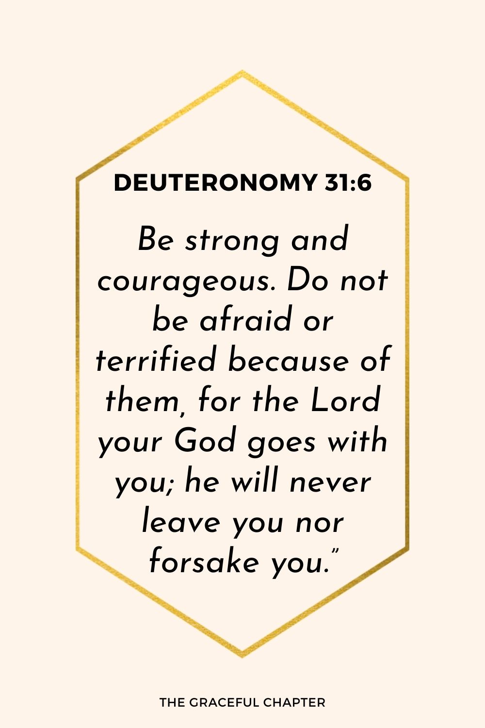 Verse: Deuteronomy 31:6