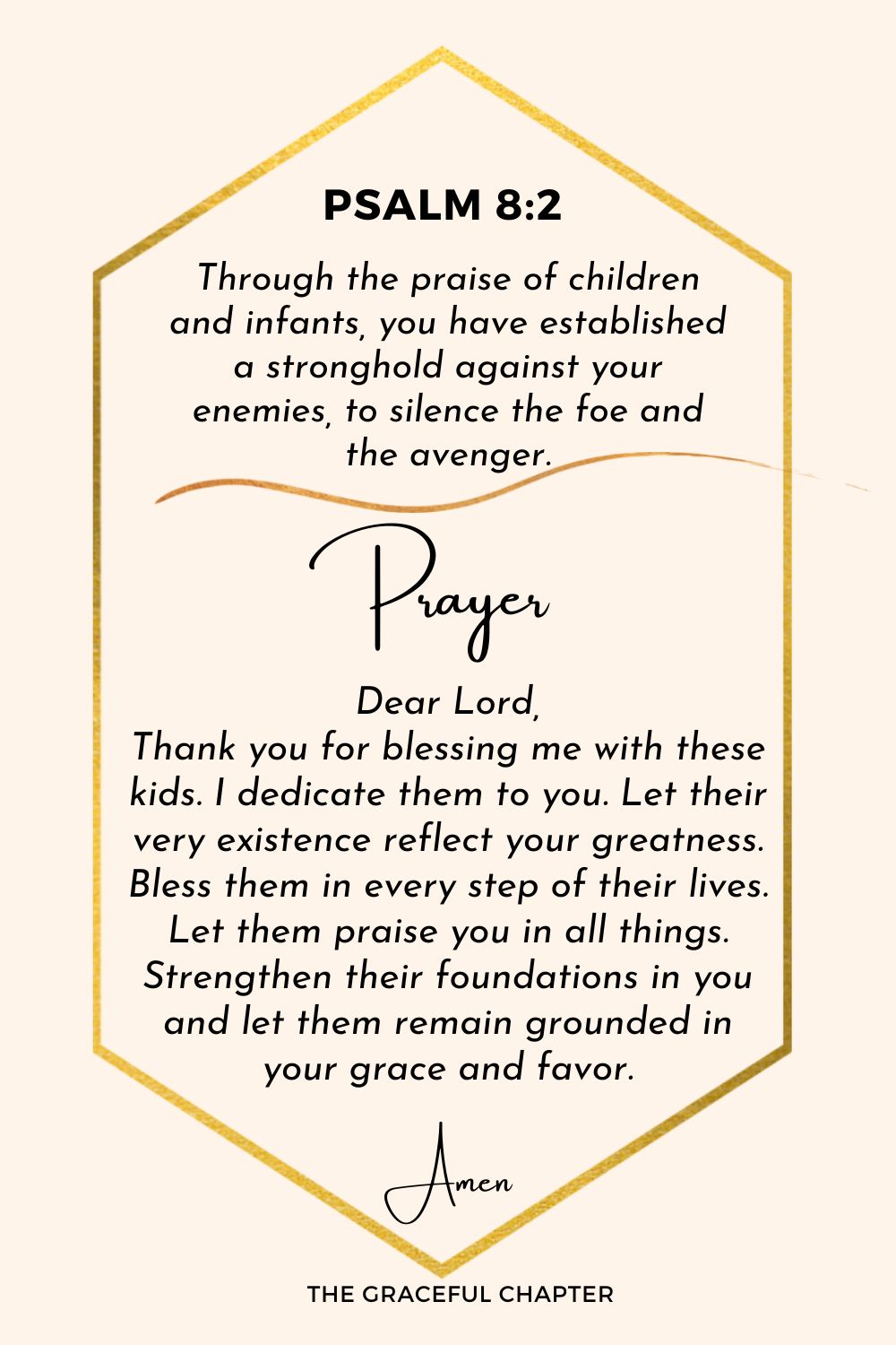 Prayer - Psalm 8:2